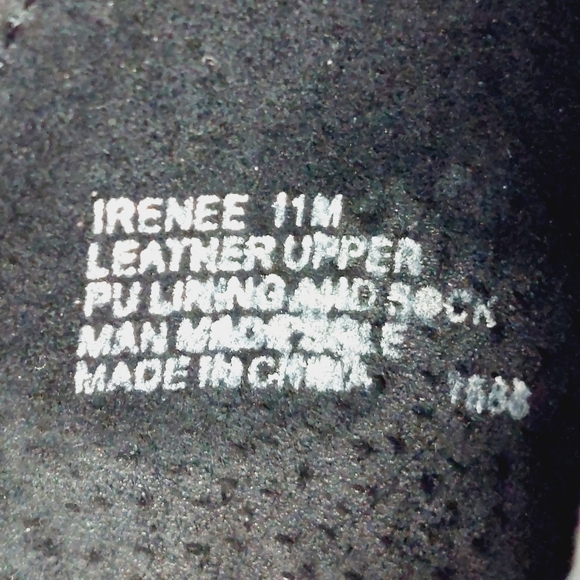 Steve Madden Women's Irenee Black Leather Slip On Block Heeled Sandals M927 - Picture 10 of 11